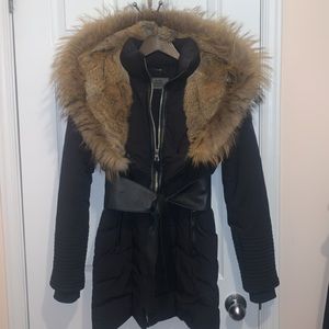 COPY - MODA WOMEN'S DOWN PUFFER WITH FUR XS